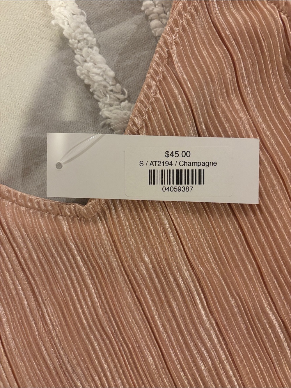 Gilli Light Pink Pleated Spaghetti Strap Camisole - Picture 4 of 5